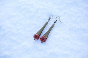 Handcrafted ceramic beads earring